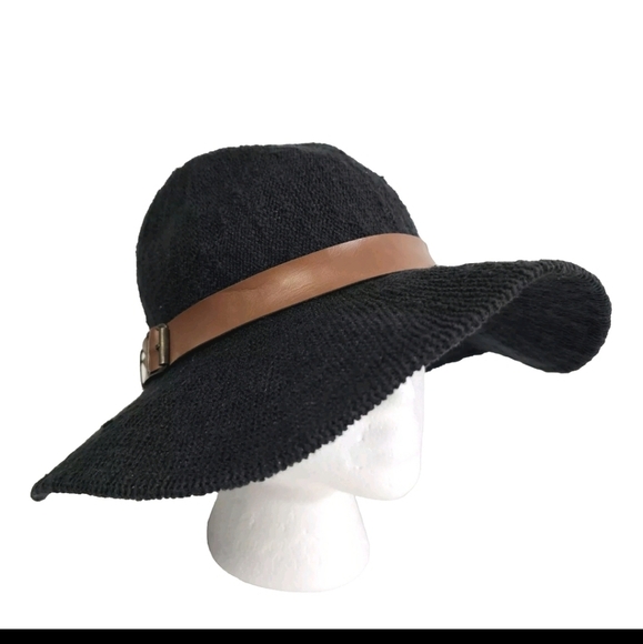 Mint By Goorin Women’s Black Woven One Size Summer Fashionable Beach Cruise Hat - Picture 3 of 13